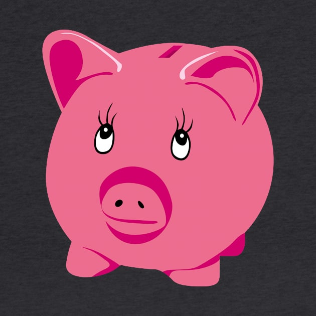 Pink Piggy Bank by PatrioTEEism